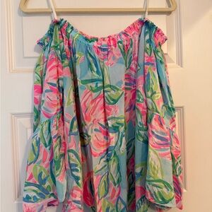 Colorful Off-Shoulder Floral Top